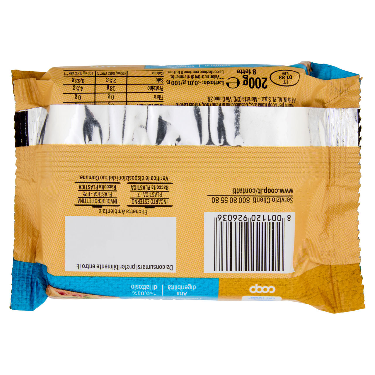 Formaggio a fette senza lattosio 200 gr - Immagine 131