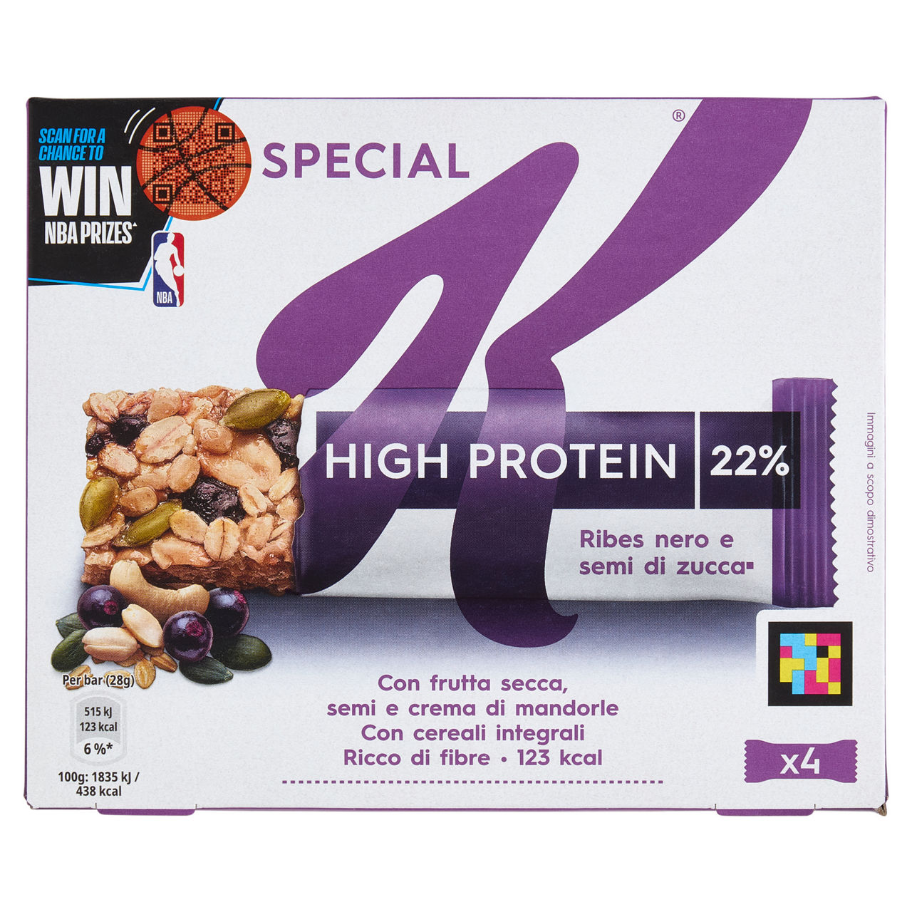 Barrette special k protein ribes nero & semi di zucca kellogg g 112 - Immagine 11