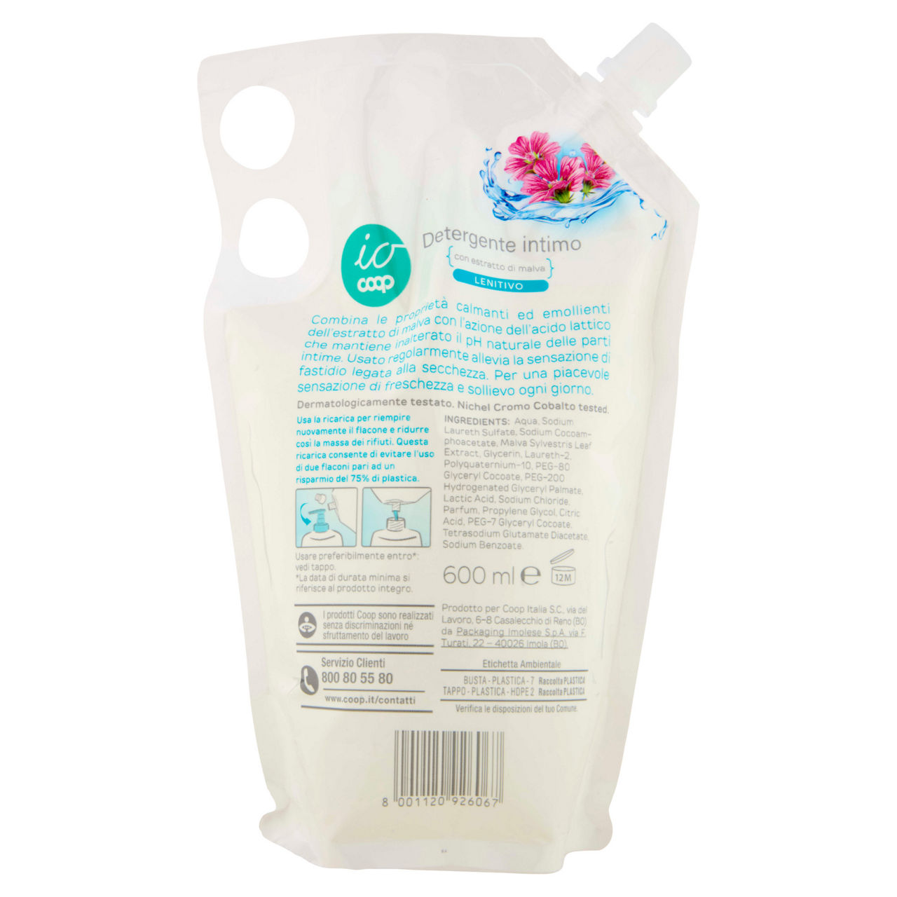 Detergente intimo lenitivo ricarica io coop ml 600 - Immagine 131