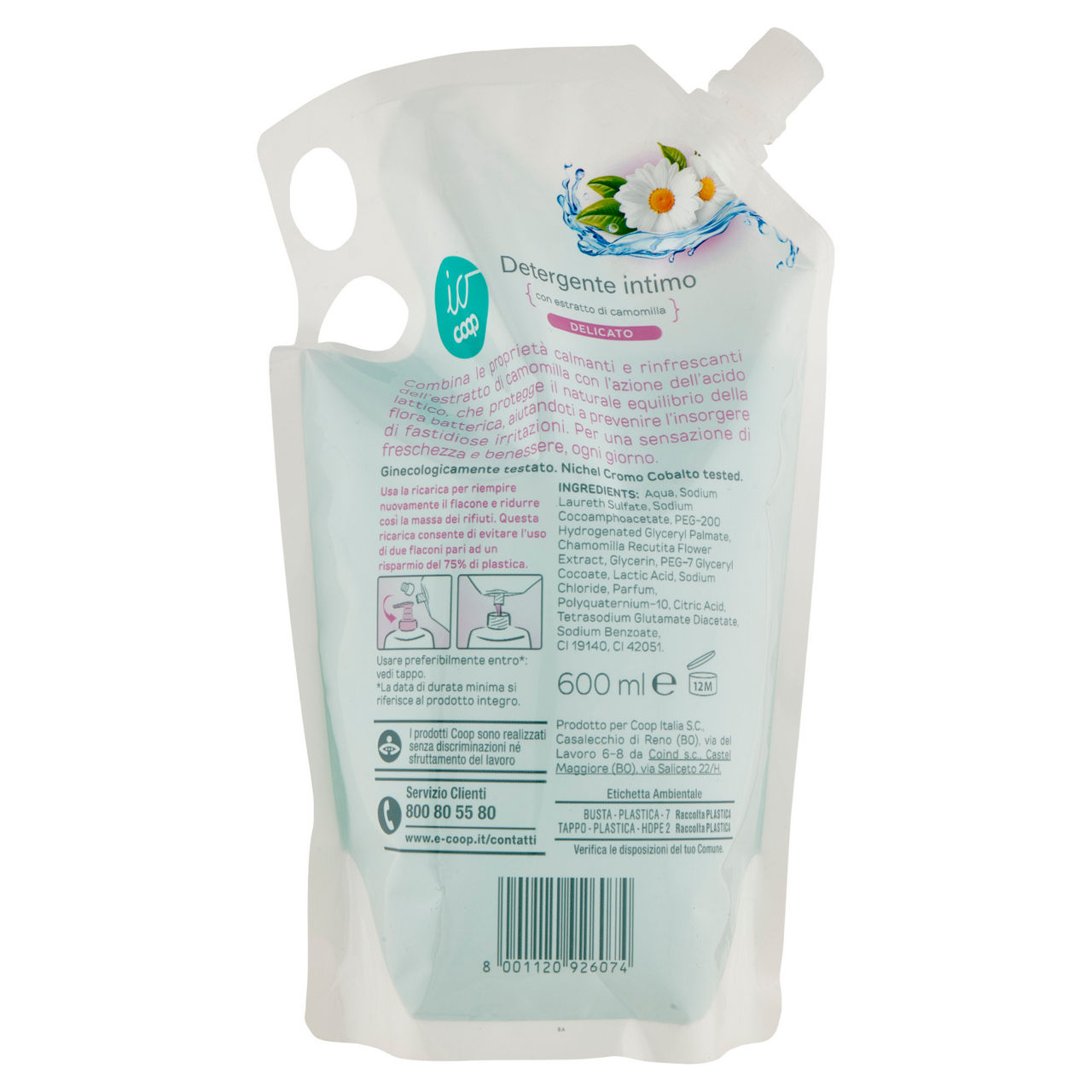 Detergente intimo delicato ricarica io coop ml 600 - Immagine 11