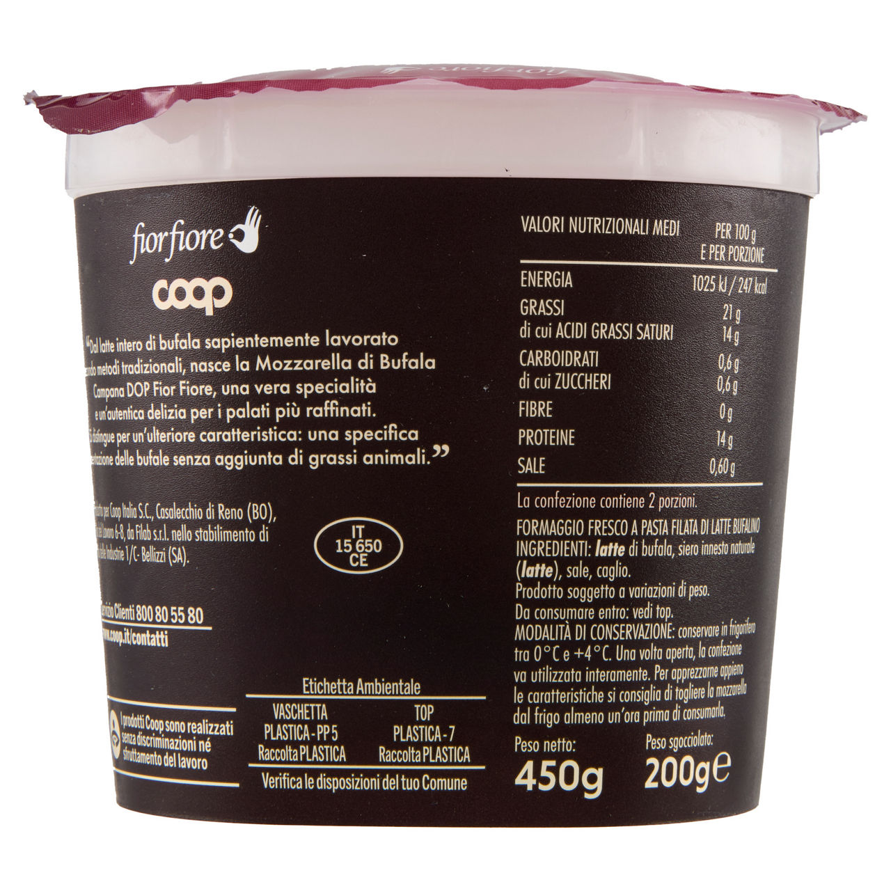 Mozzarella di Bufala Campana DOP 200 gr - Immagine 71
