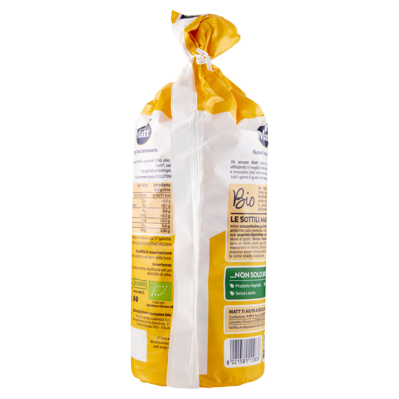 Gallette sottili di mais e curcuma bio 130 gr - Immagine 51