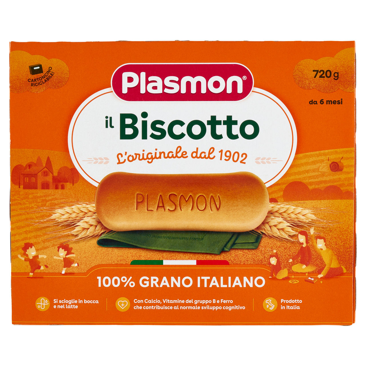 Il biscotto dei bambini 12 confezioni 720 gr