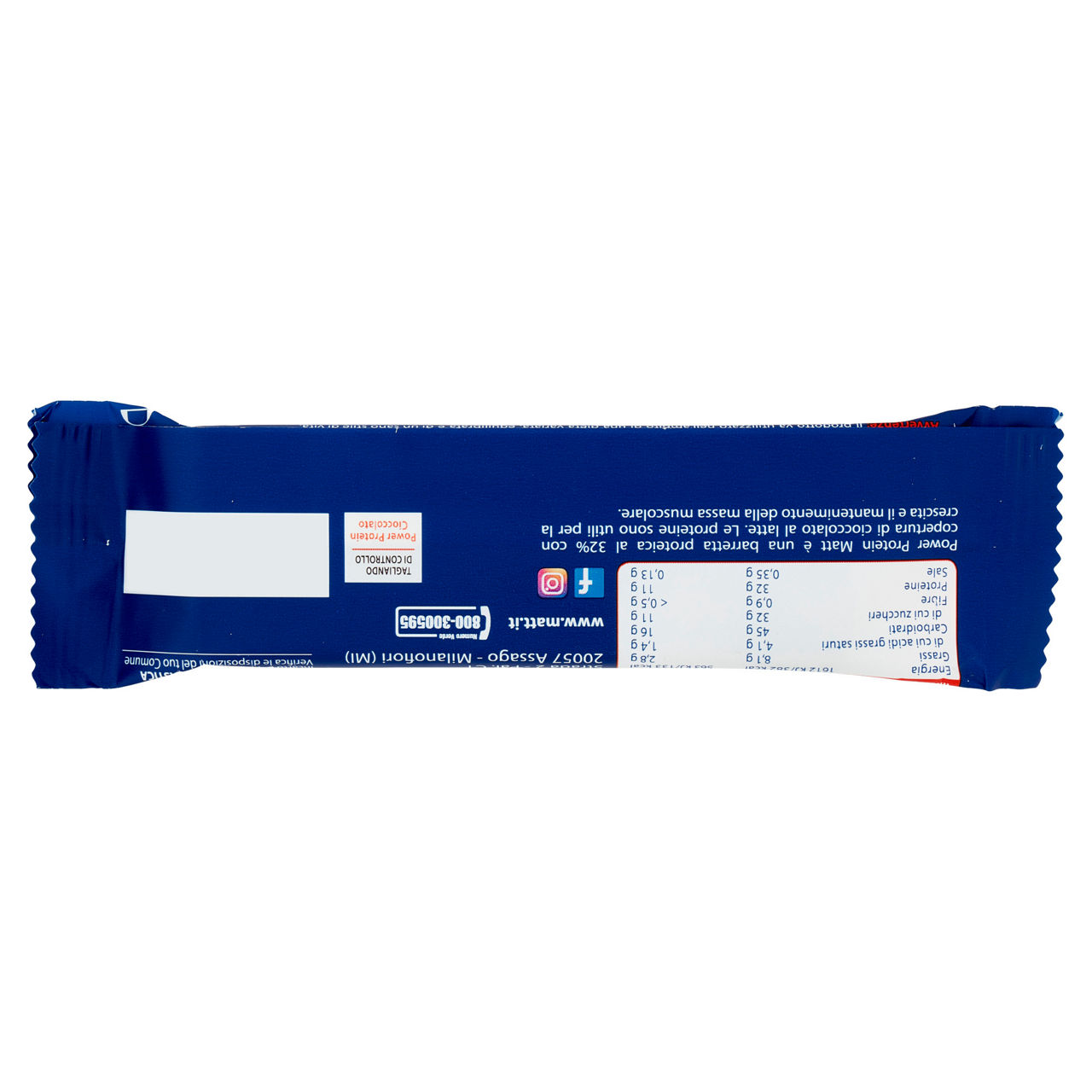 Barretta proteica Power Protein al cioccolato 35 gr - Immagine 21