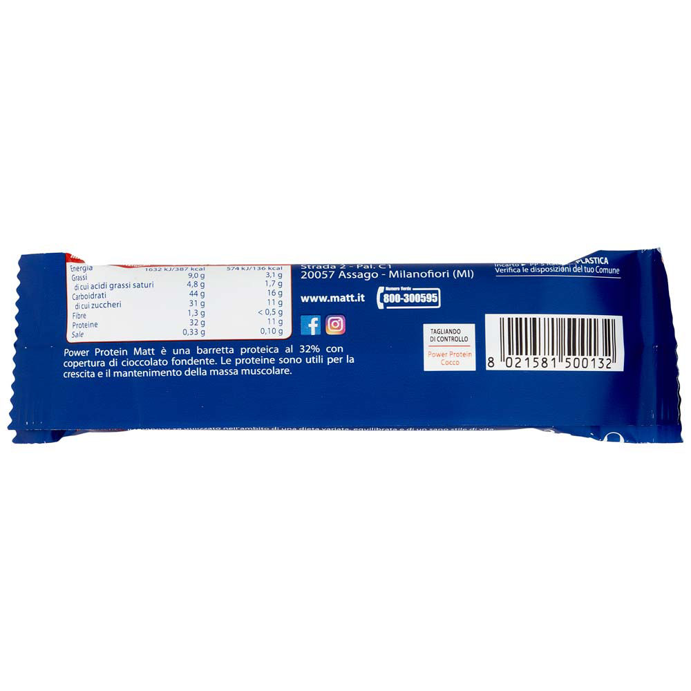 Barrette proteica Power Protein al cocco 35 gr - Immagine 21