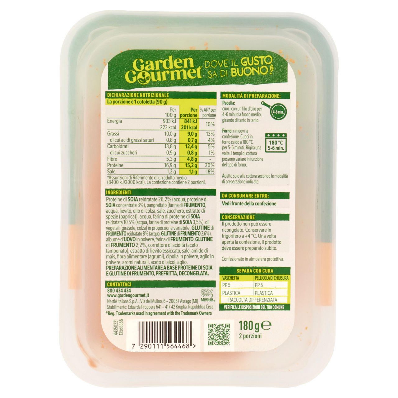 Cotoletta sottile di soia e frumento 180 gr - Immagine 31