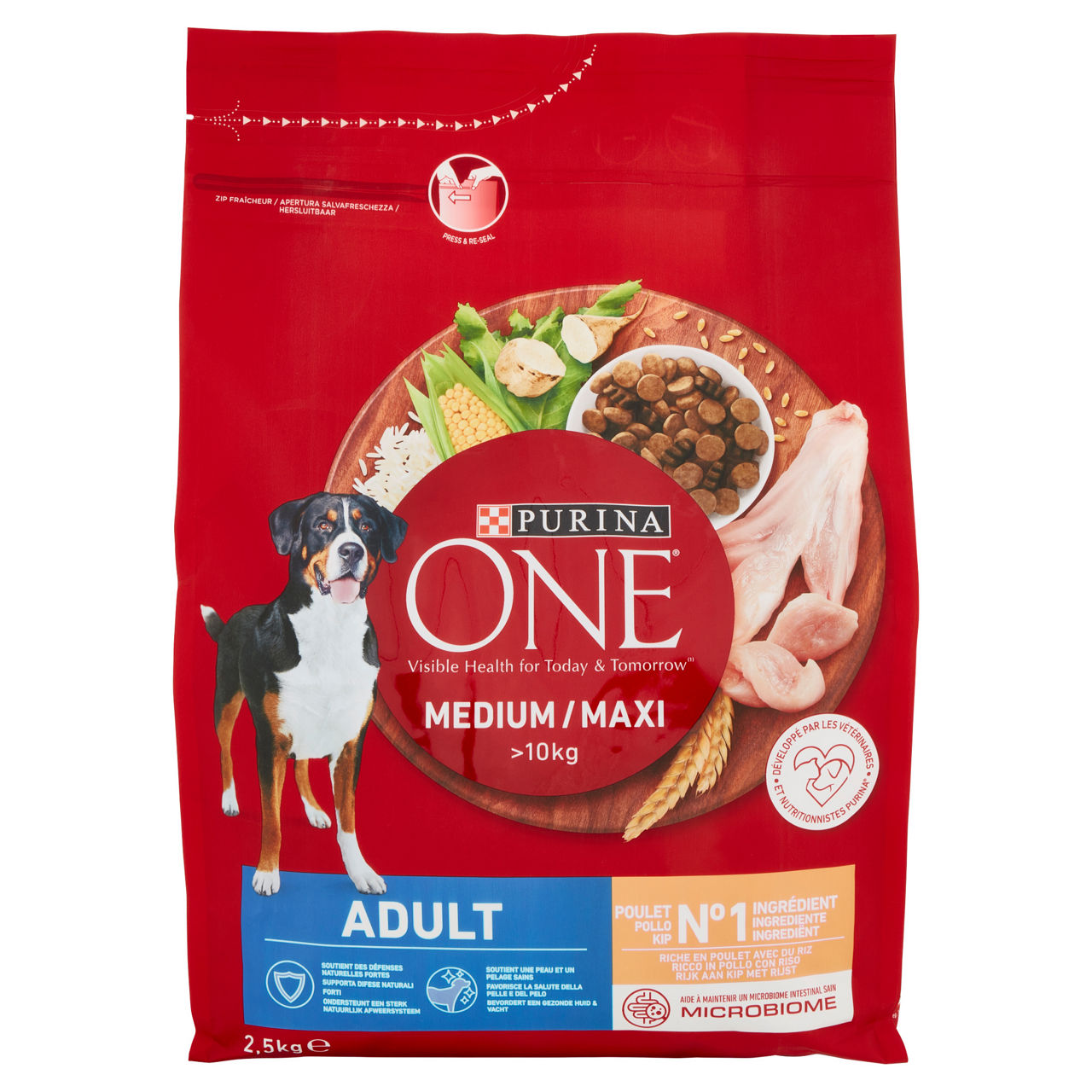Crocchette per cani medium adult pollo 2,5 kg - Immagine 01