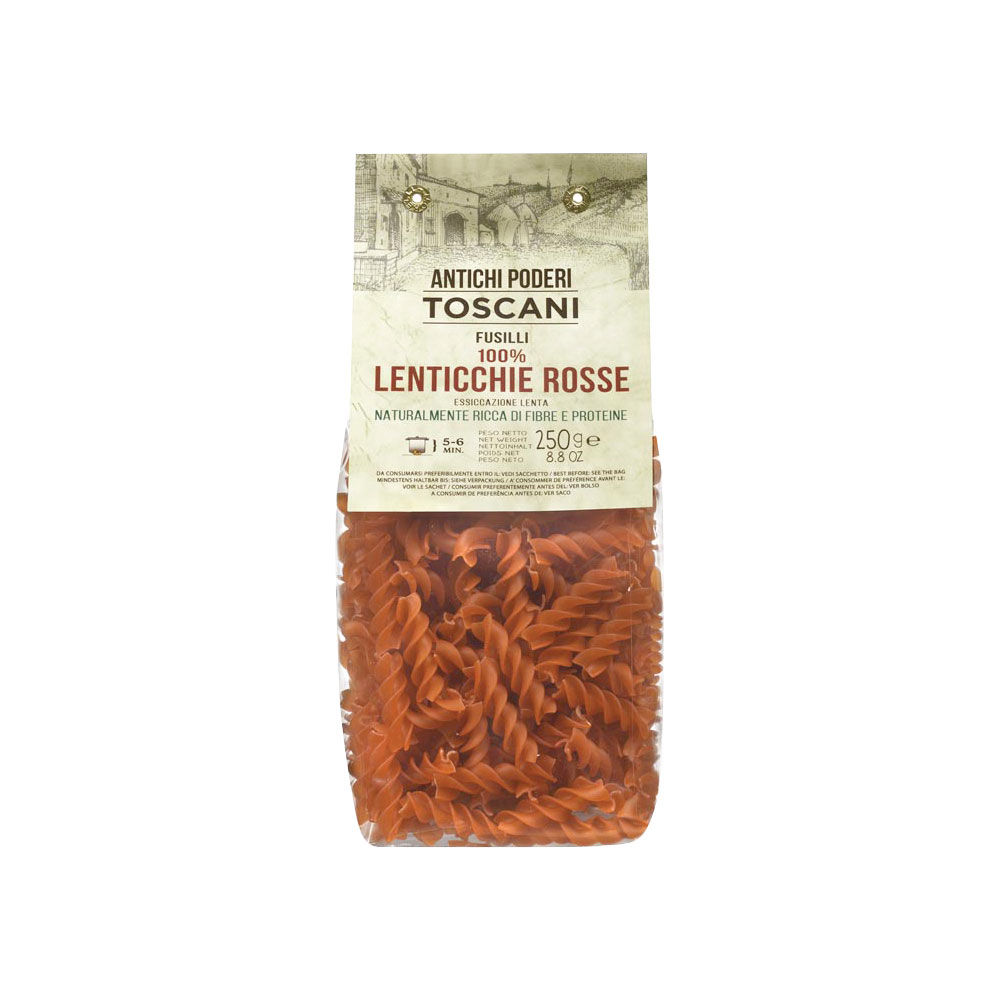 FUSILLI LENTICCHIE ROSSE  GR 250 - Immagine 01