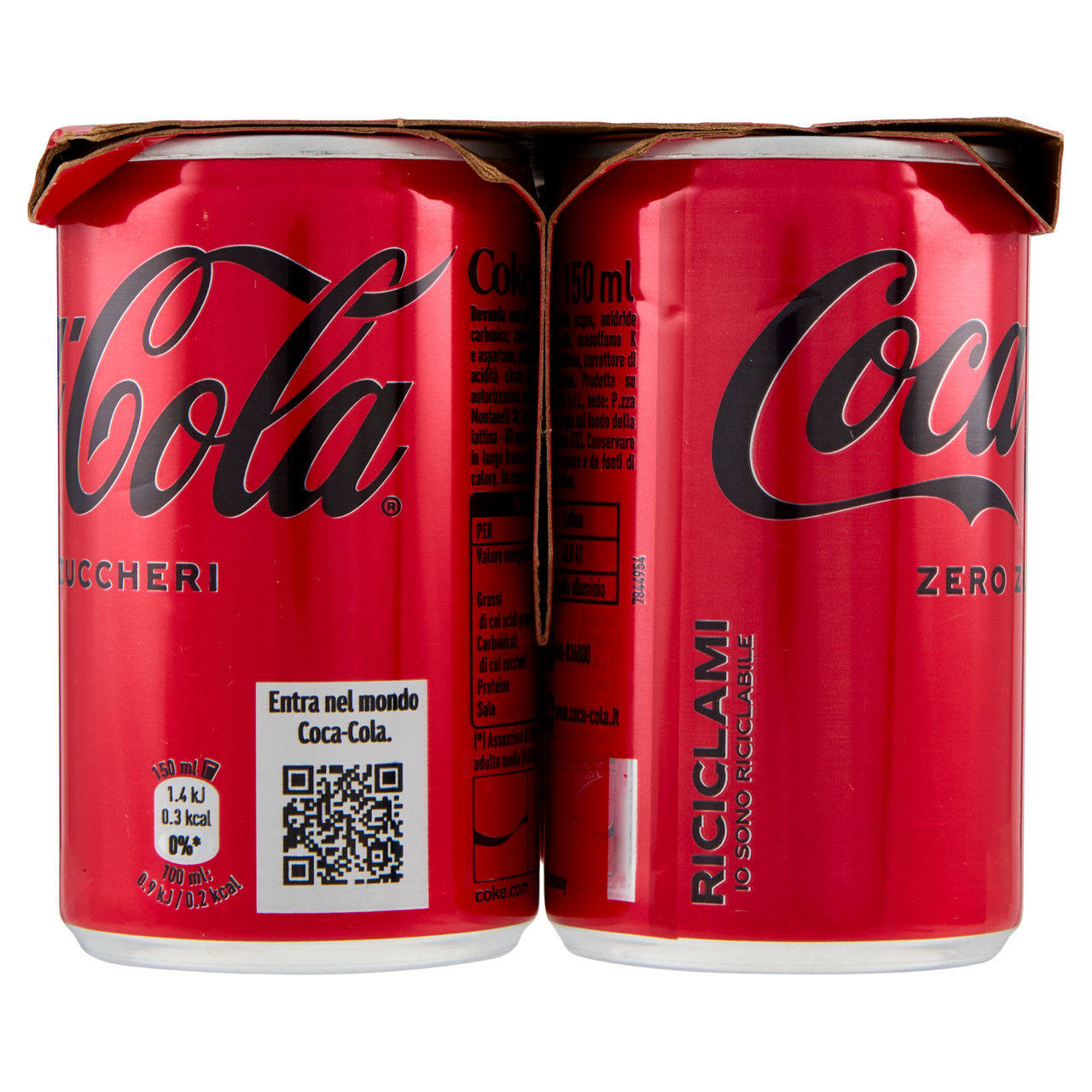 Coca Cola zero zuccheri in lattina mini 6 pz x 150 ml - Immagine 11