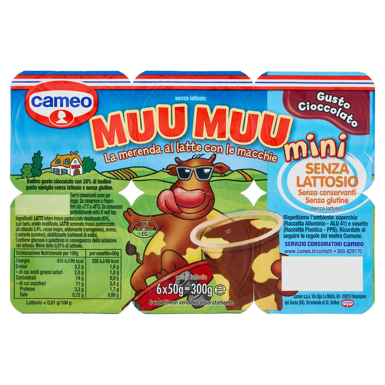 Mini budini al cioccolato 6 pz da 50 gr - Immagine 01