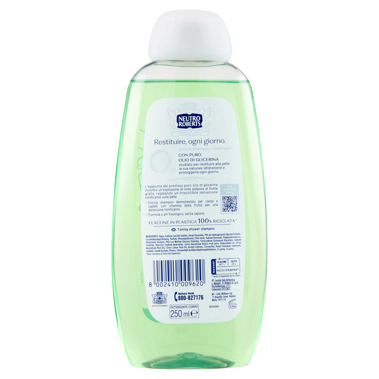 Docciashampoo neutro roberts tonificante ml250 - Immagine 51