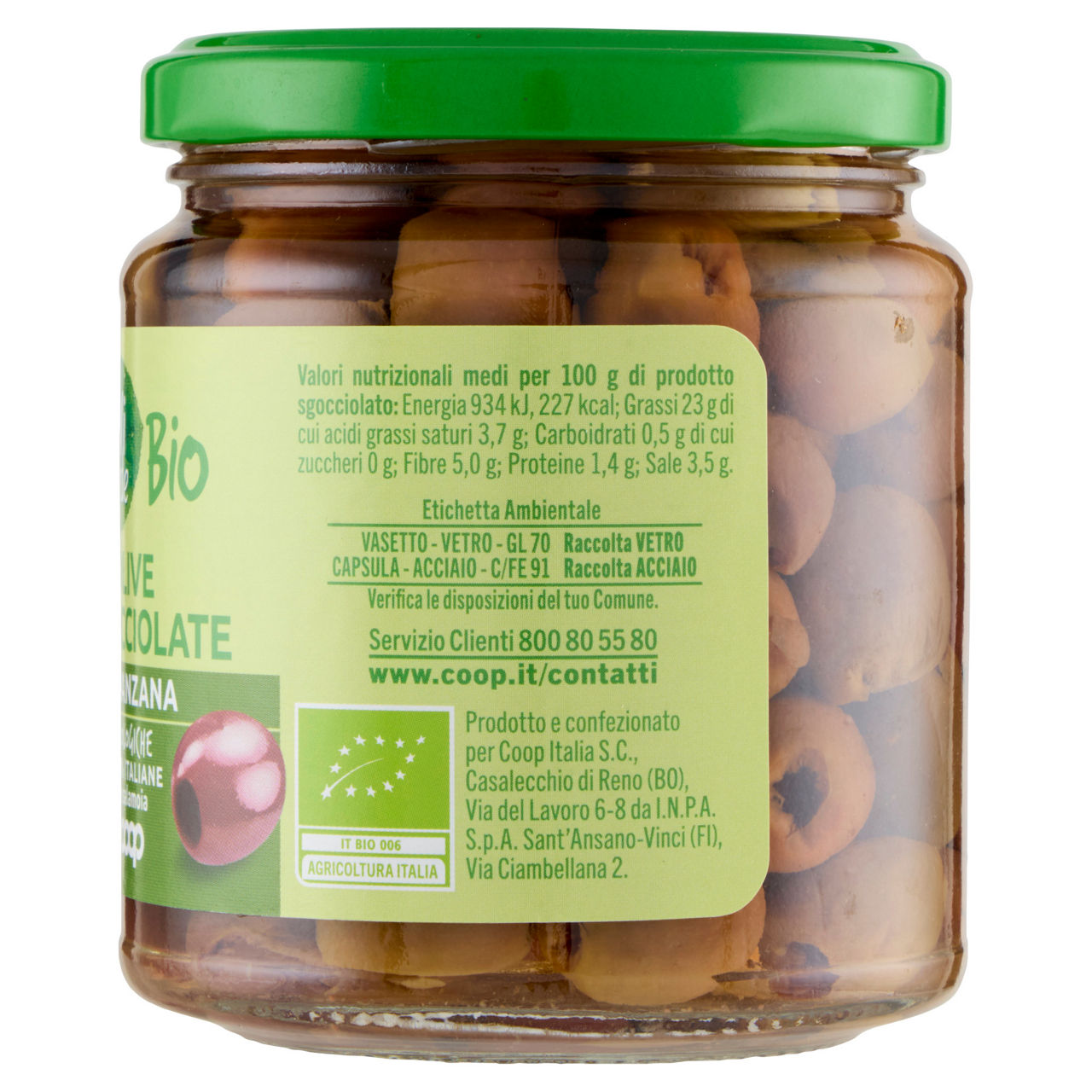 Olive denocciolate peranzana biologiche in salamoia vivi verde 280 g - Immagine 21