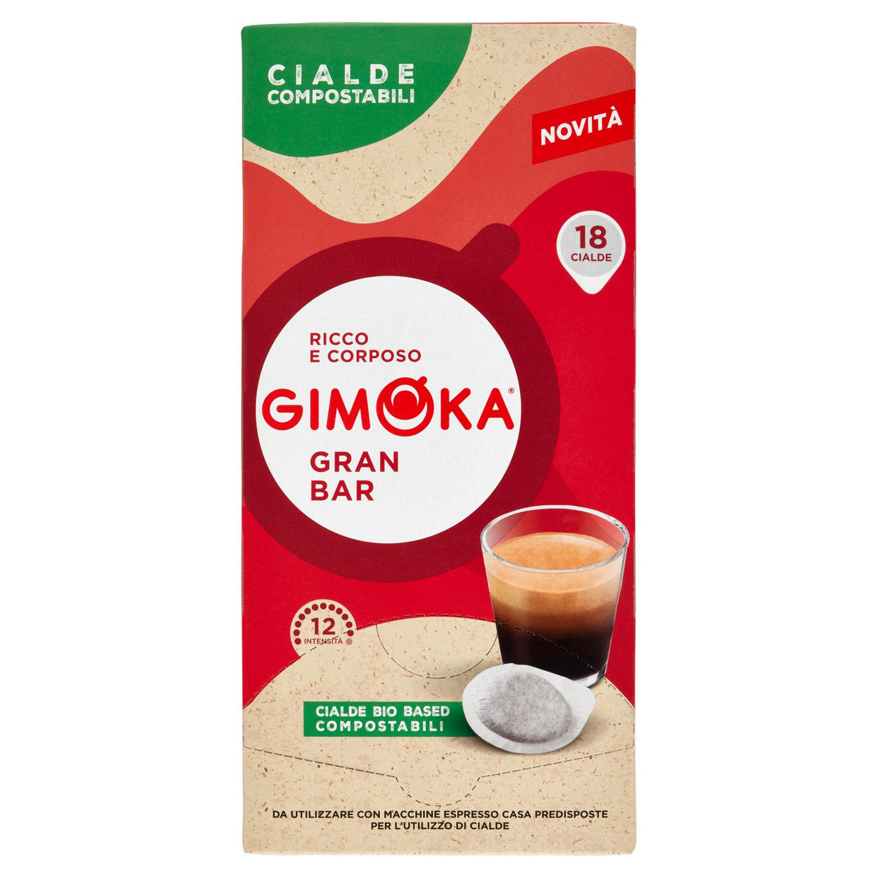 Caffè in cialde Gran Bar 18 pz 126 gr - Immagine 01