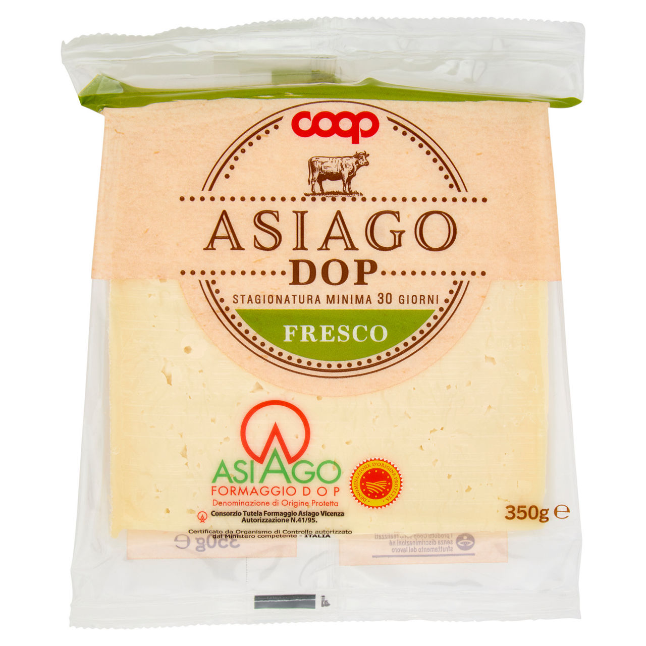 Formaggio Asiago DOP fresco 350 gr - Immagine 01