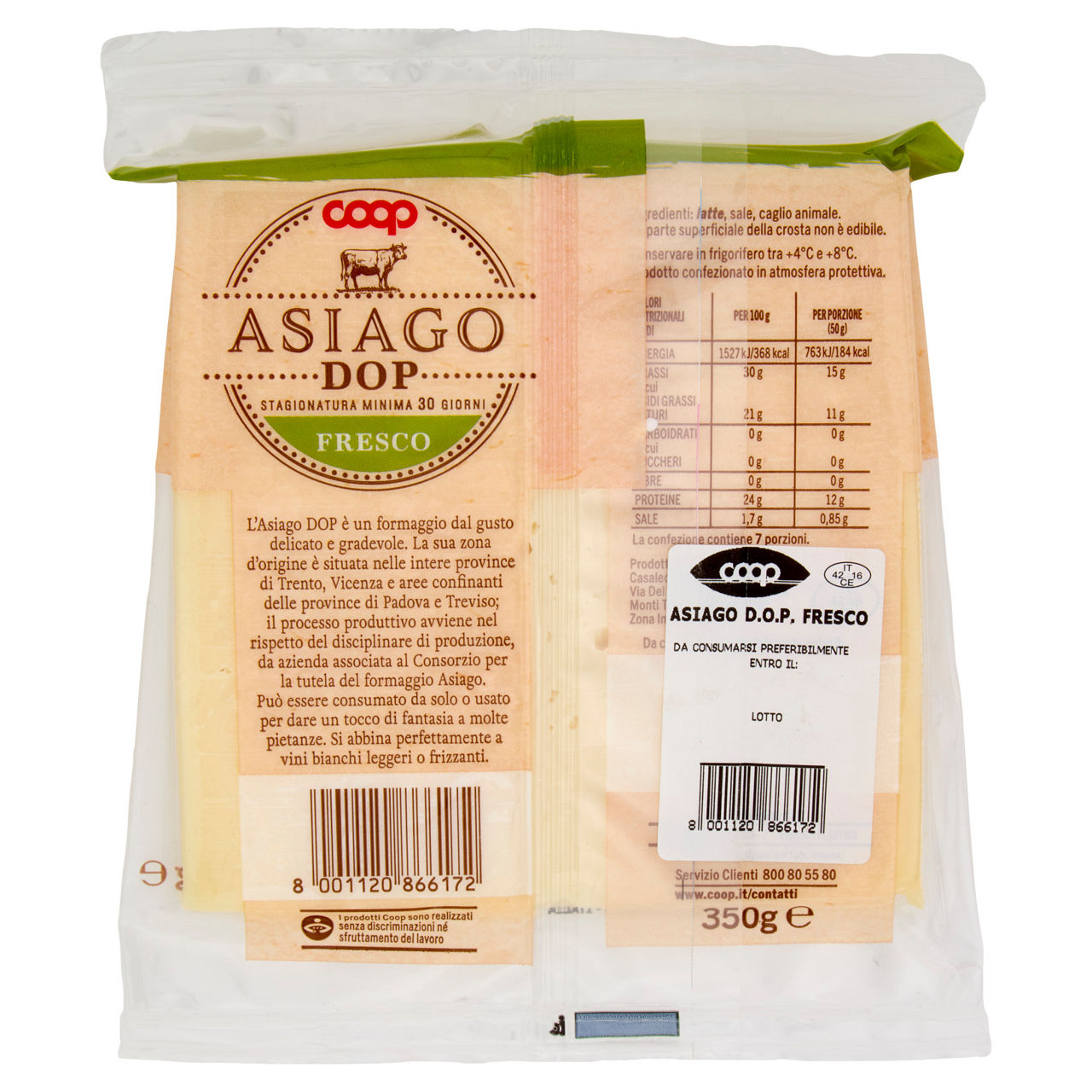 Formaggio Asiago DOP fresco 350 gr - Immagine 81