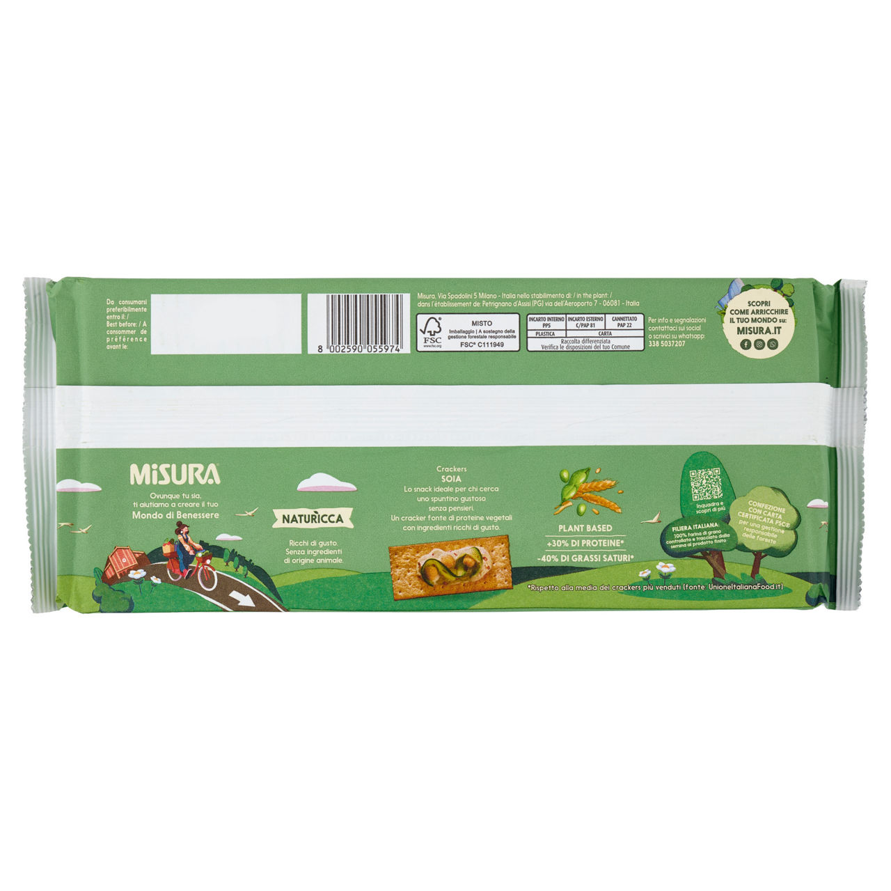 Crackers con soia 12 porzioni 400 gr - Immagine 31