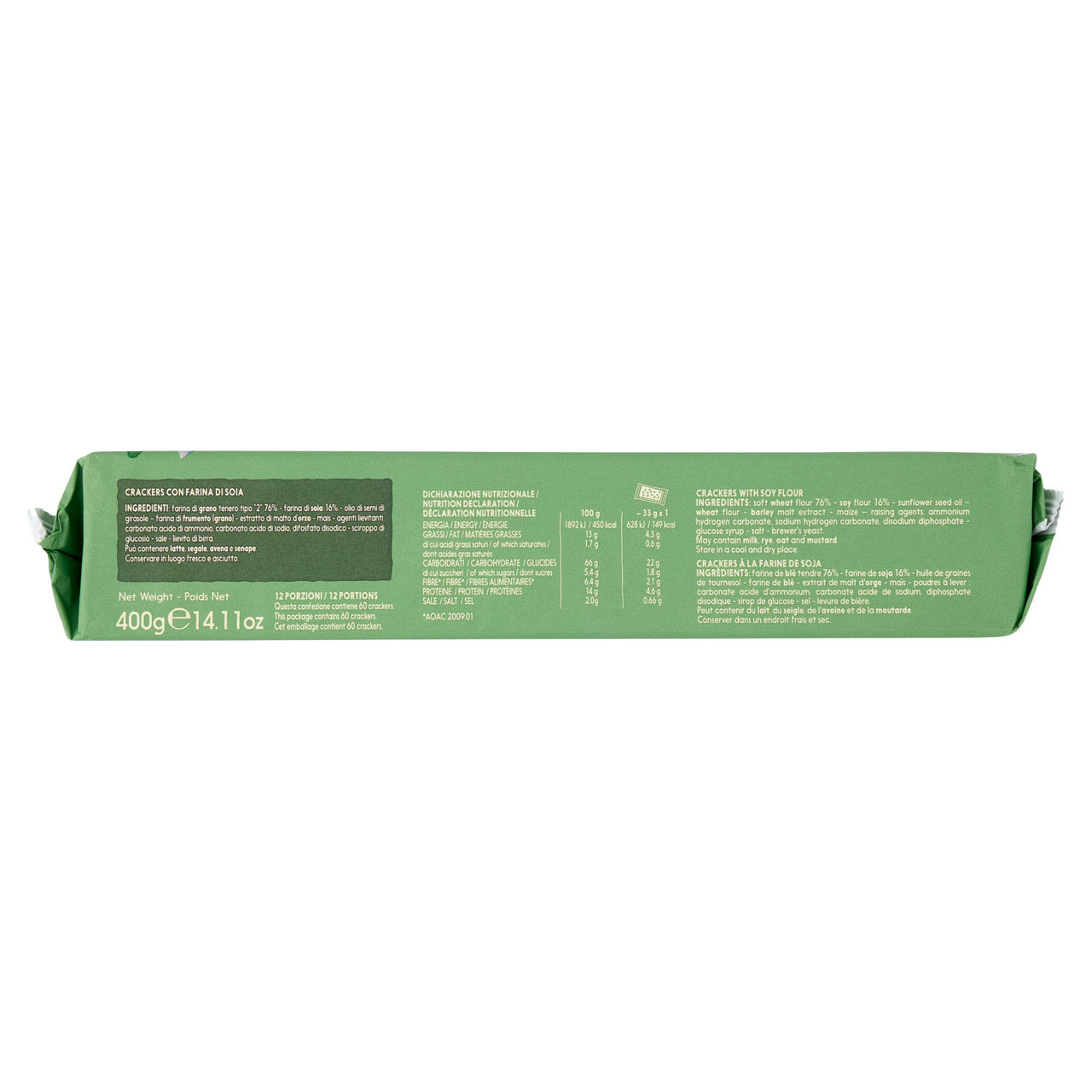 Crackers con soia 12 porzioni 400 gr - Immagine 11