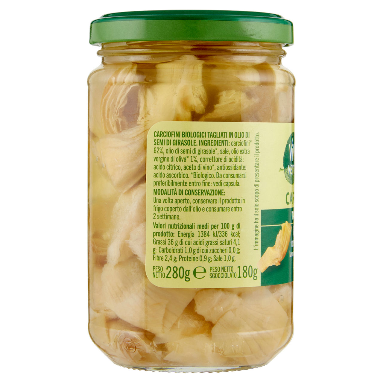 Carciofini biologici tagliati vivi verde 280 g - Immagine 41
