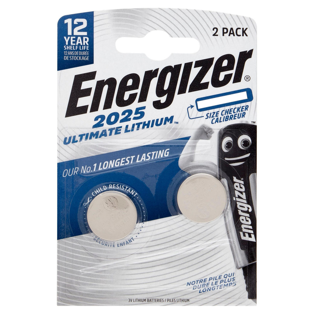 Pile CR2025 Ultimate Lithium 2 pz - Immagine 01