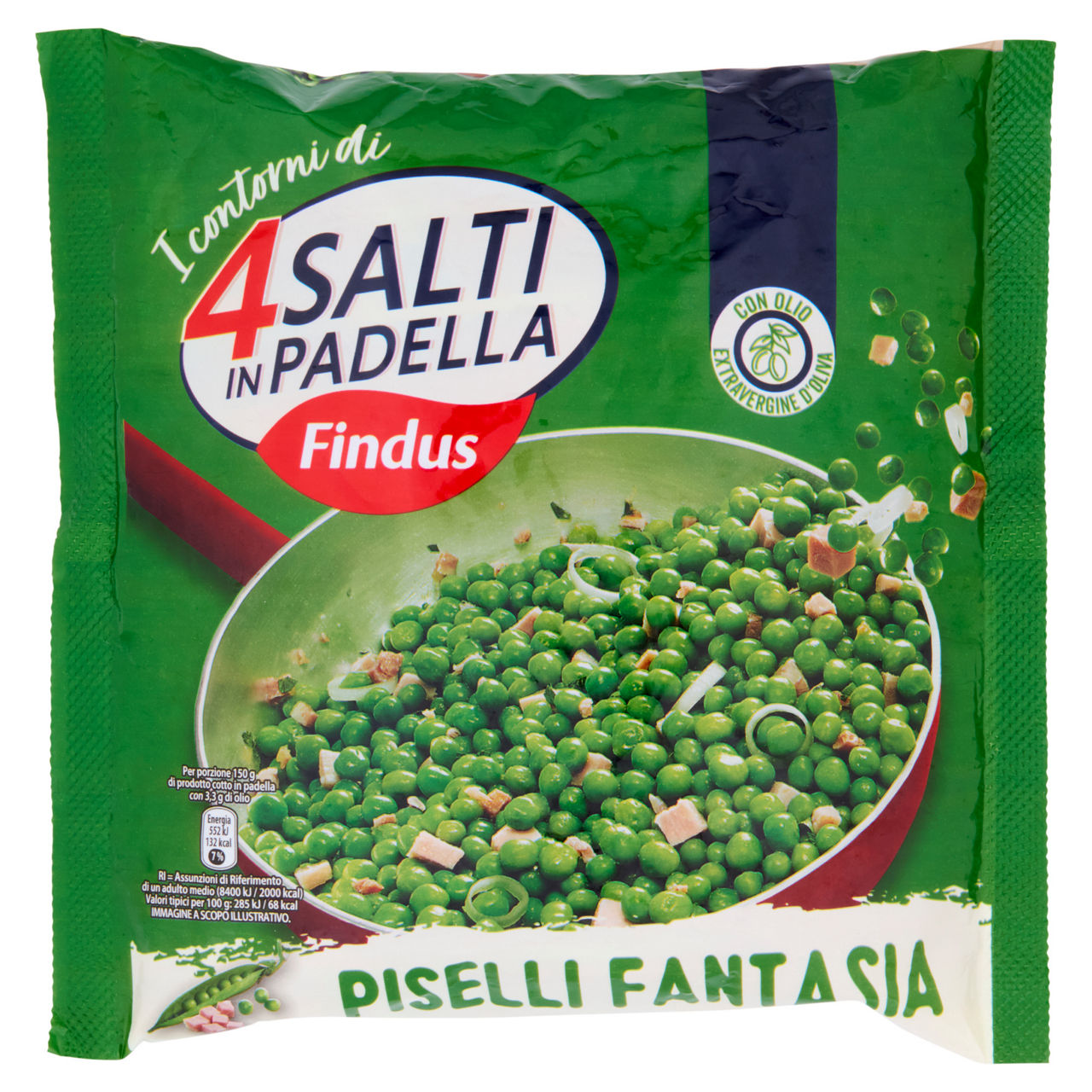Fantasia di piselli surgelati 450 gr