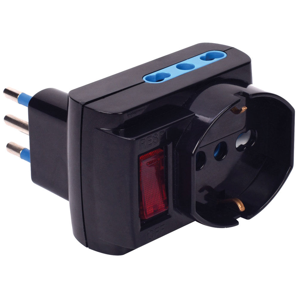 Adattatore multisize 3pr 10/16a sp.10a n.