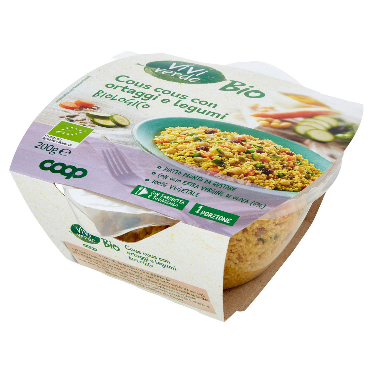 Cous cous con ortaggi e legumi bio 200 gr - Immagine 11