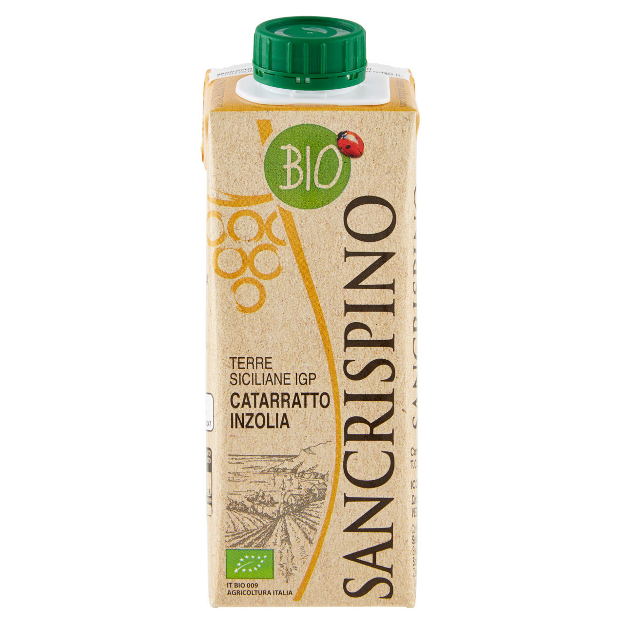 Vino da tavola bianco Terre Siciliane IGP Catarrato Inzolia bio 250 ml - Immagine 01