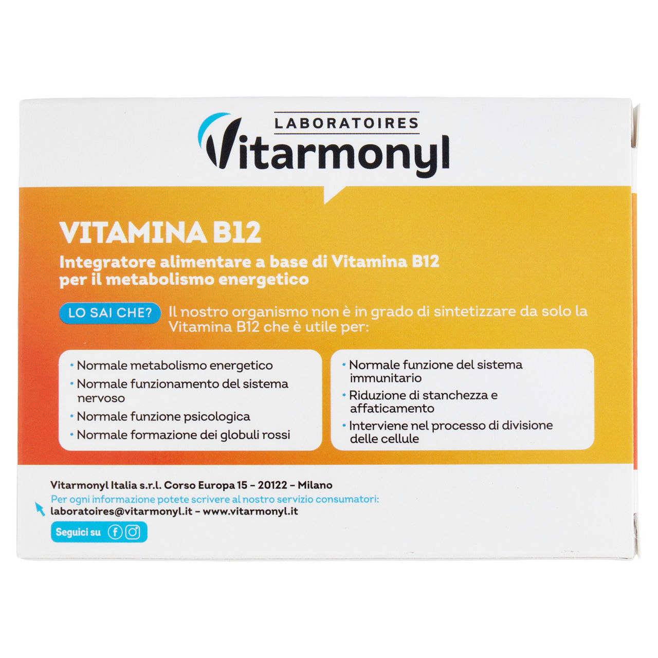 Integratore alimentare a base di Vitamina B12 90 compresse - Immagine 31