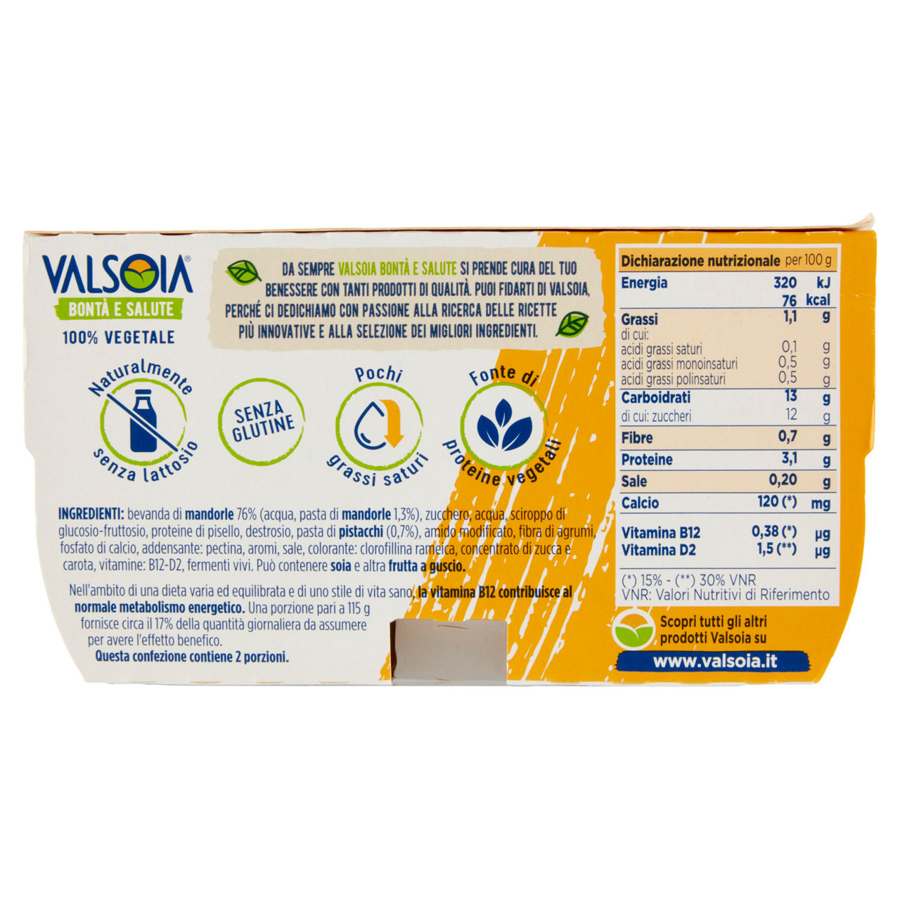 Yogurt vegetale base mandorla al pistacchio 2 pz da 115 gr - Immagine 11
