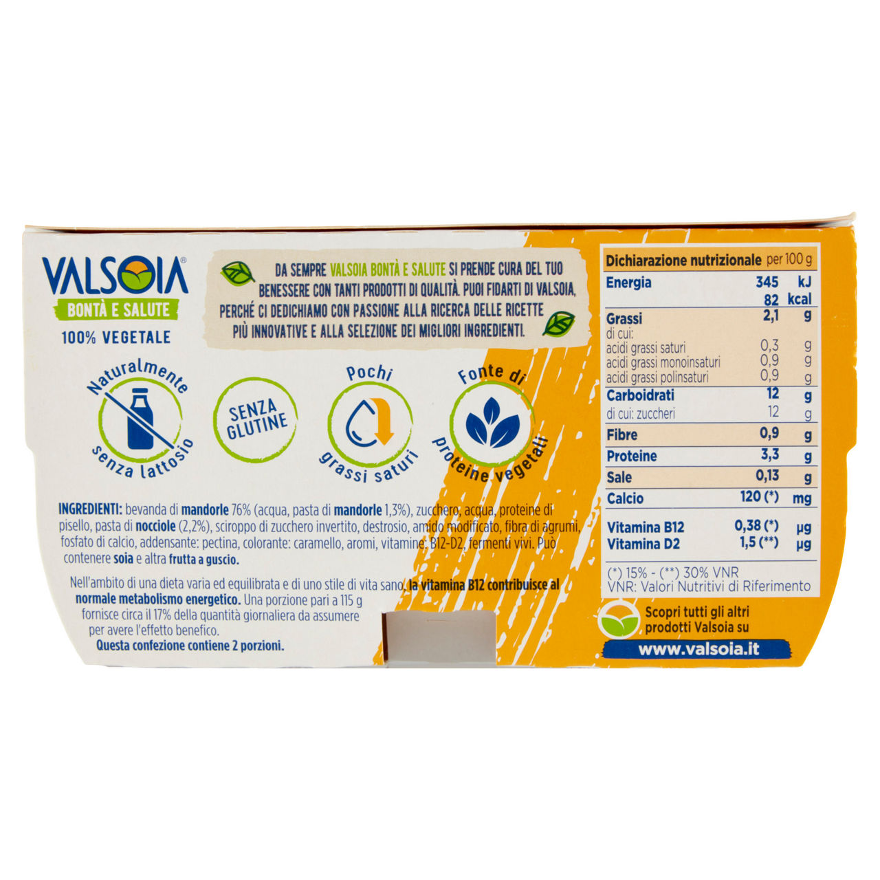 Yogurt vegetale base mandorla alla nocciola 2 pz da 115 gr - Immagine 41