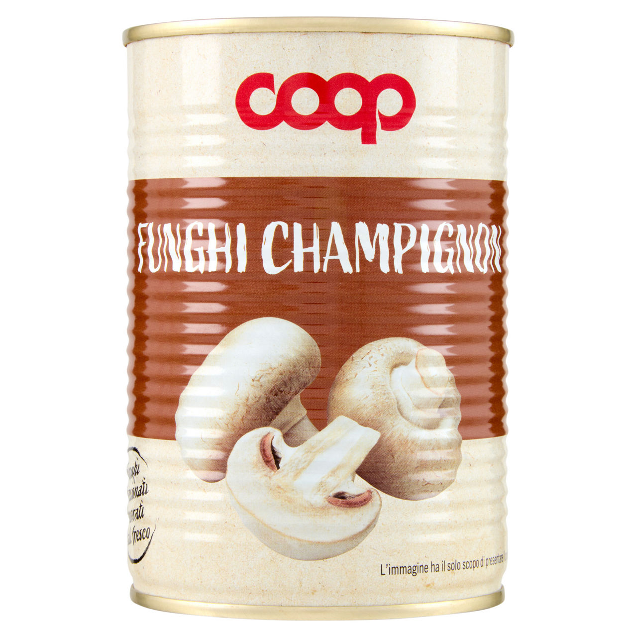 Funghi champignon al naturale coop lattina g 210