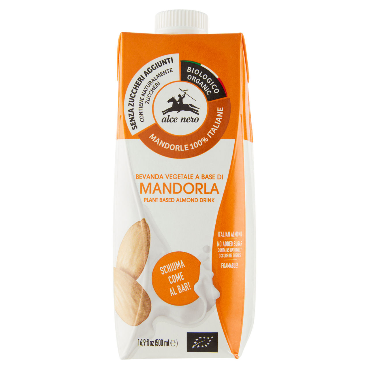 Bevanda vegetale di mandorla bio senza zucchero 500 ml