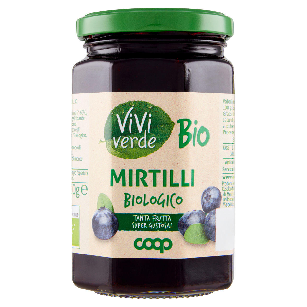 Preparato di mirtilli bio vivi verde  g 330 - Immagine 01