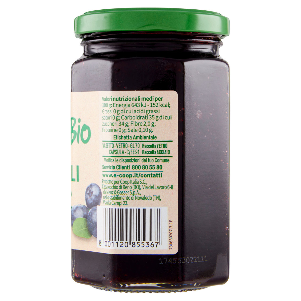 Preparato di mirtilli bio vivi verde  g 330 - Immagine 51