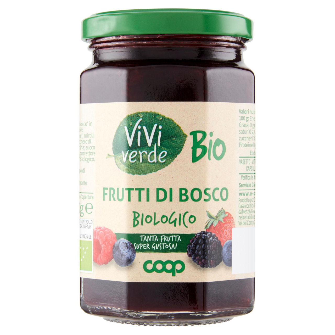 Preparato frutti di bosco bio vivi verde g 330 - Immagine 01