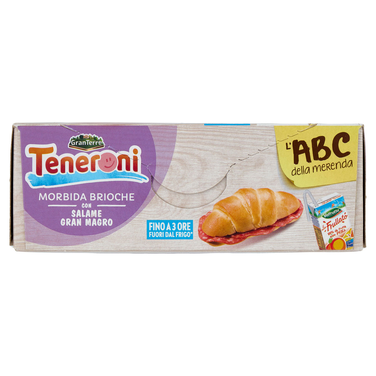 Merenda salata brioche con salame magro e frullato di frutta 170 gr - Immagine 91