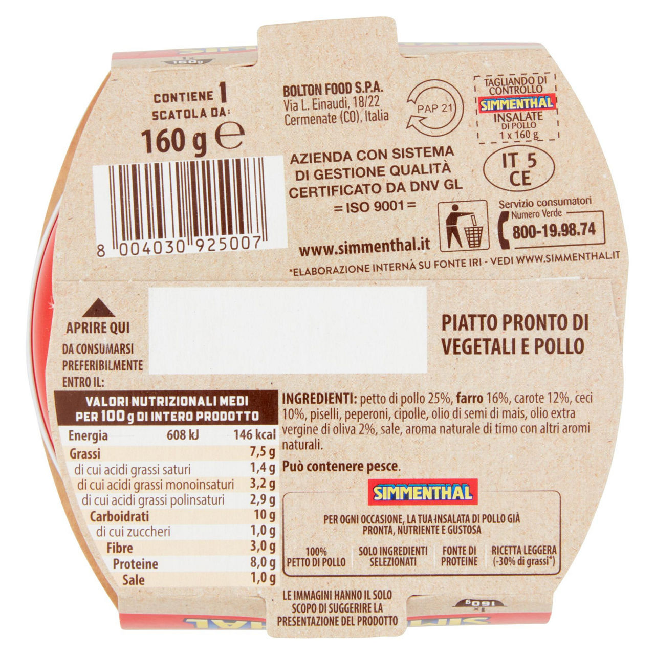 Insalata di pollo ortolana simmenthal gr 160 - Immagine 41