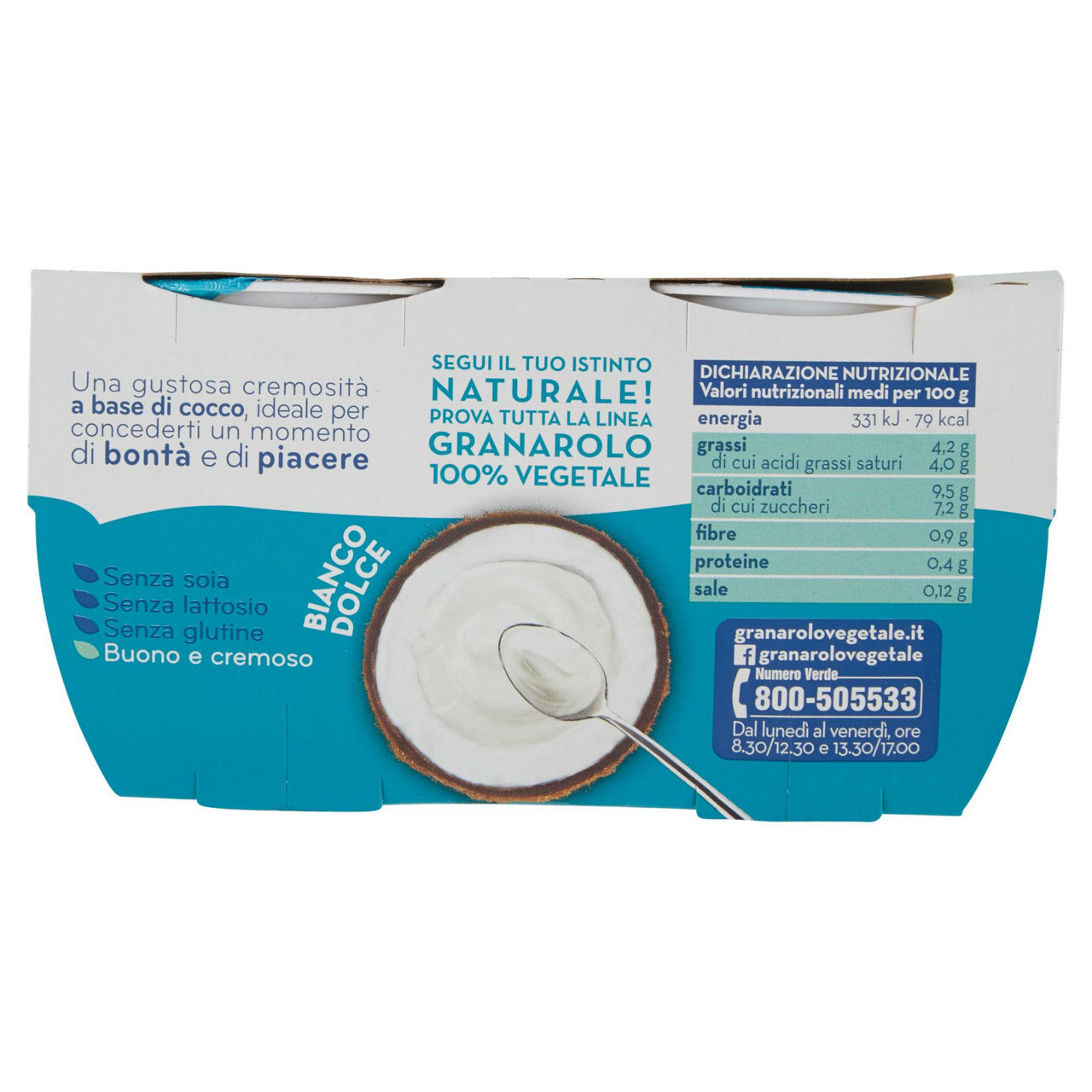 Yogurt vegetale con cocco 2 pz da 125 gr - Immagine 51
