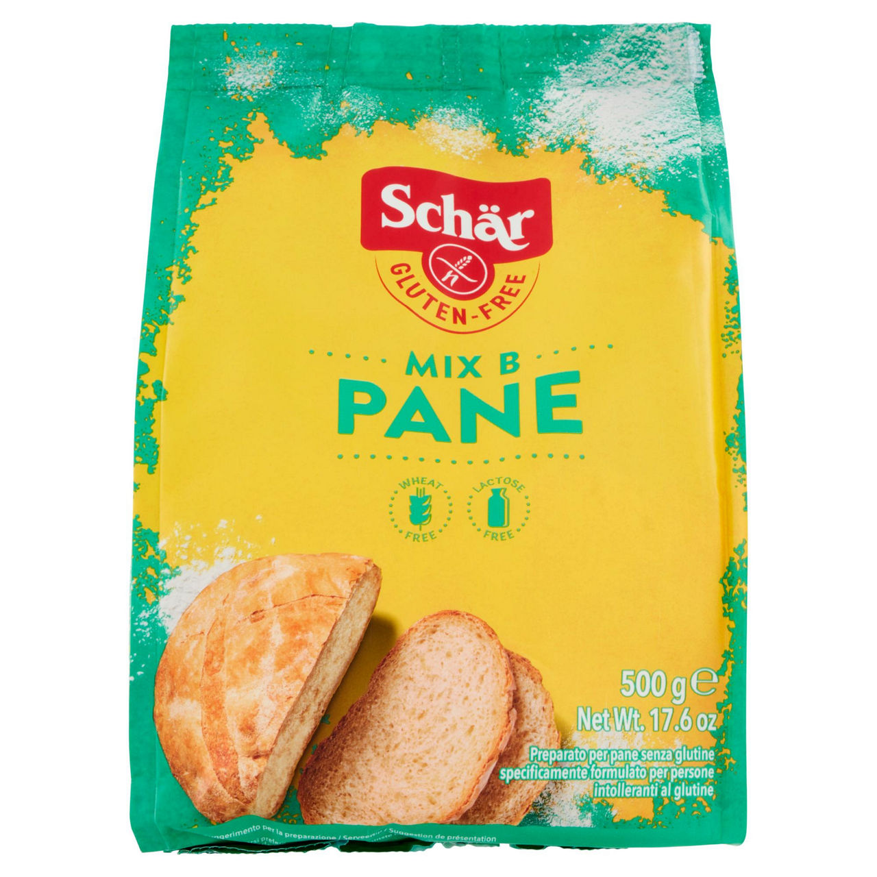 Preparato per pane senza glutine Mix B 500 gr - Immagine 01