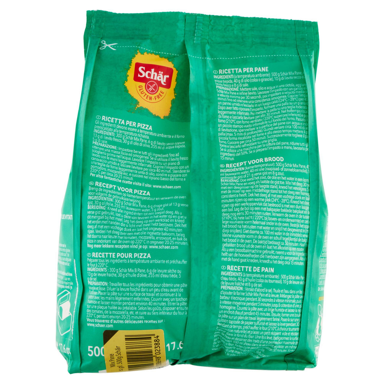Preparato per pane senza glutine Mix B 500 gr - Immagine 51