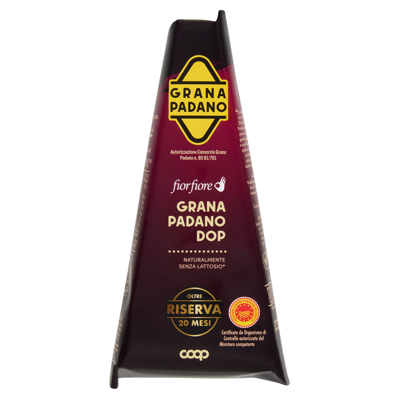 Grana Padano DOP riserva oltre 20 mesi 300 gr - Immagine 01