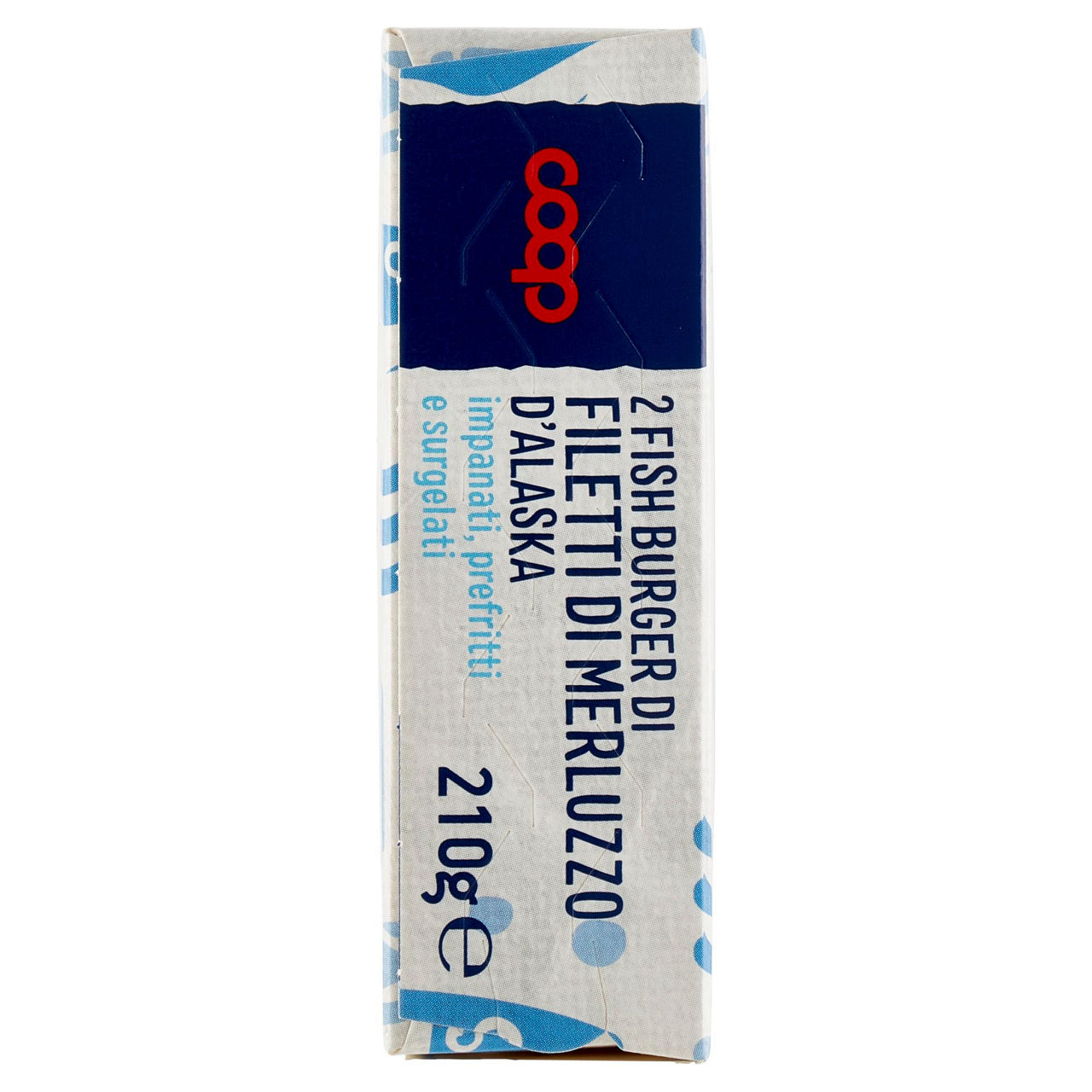 Fish burger di merluzzo d'Alaska impanati prefritti e surgelati 210 gr - Immagine 51