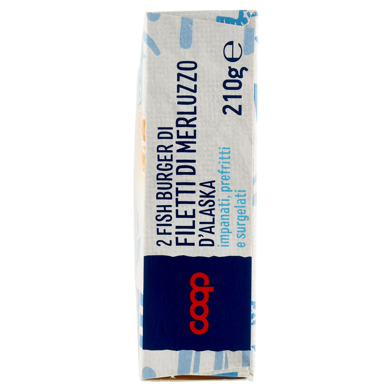 Fish burger di merluzzo d'Alaska impanati prefritti e surgelati 210 gr - Immagine 61