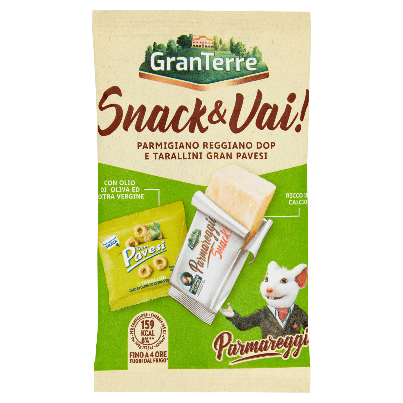 Snack con taralli e Parmigiano Reggiano DOP 37 gr - Immagine 01