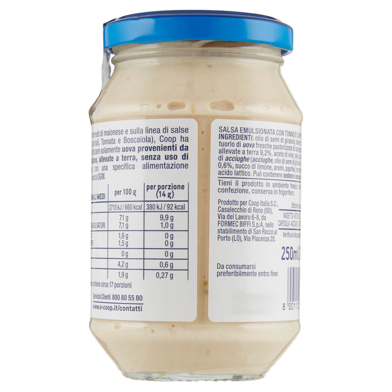 Salsa tonnata coop senza uso di antibiotici vaso vetro g240 - Immagine 31
