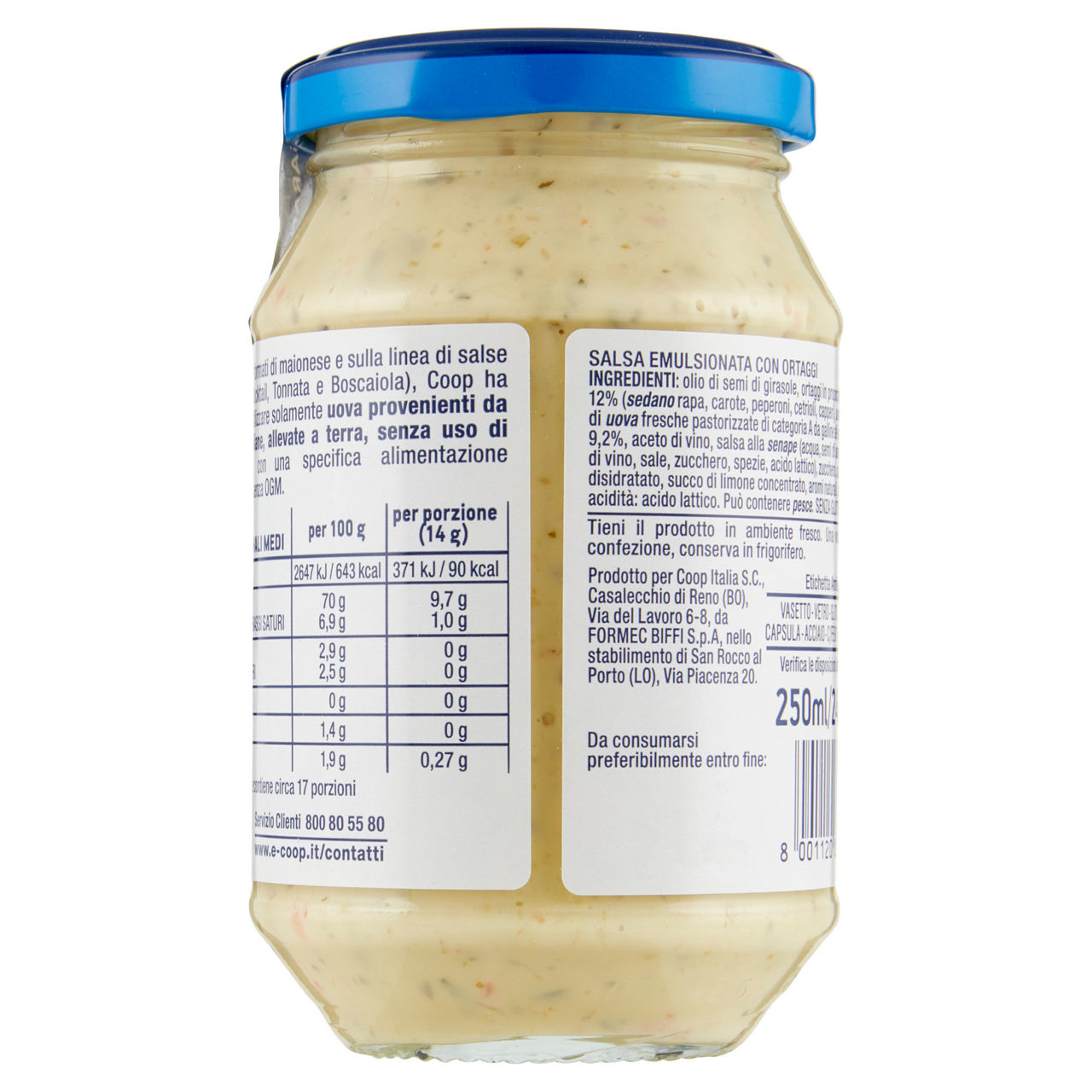 Salsa tartara coop senza uso di antibiotici vaso vetro g240 - Immagine 51