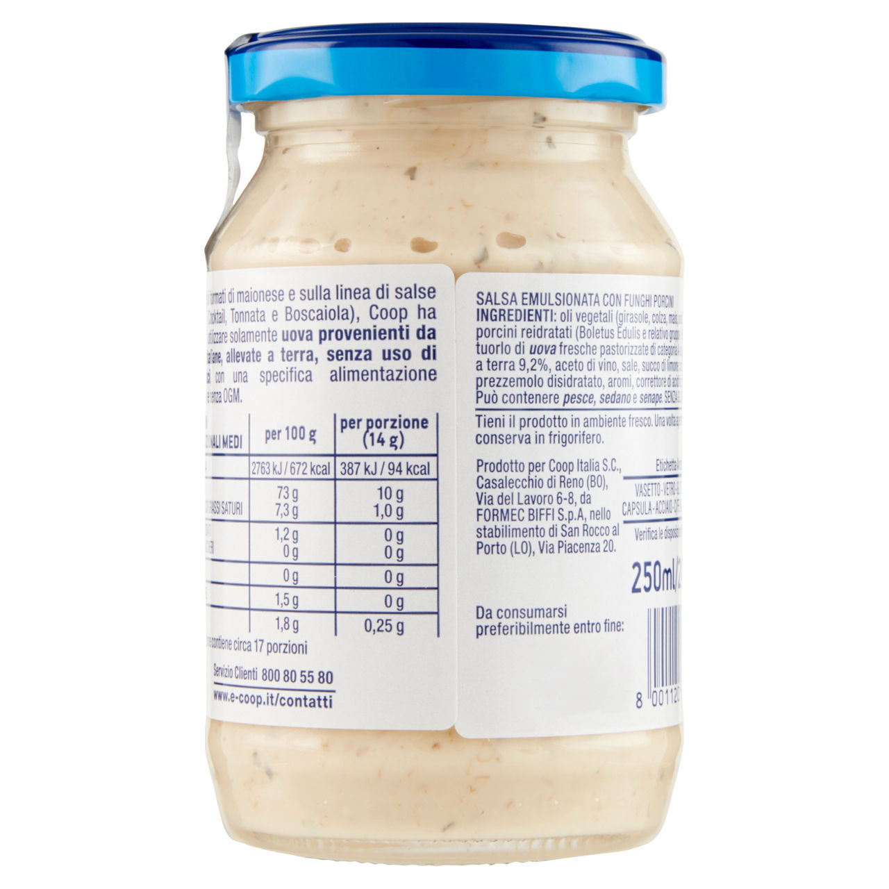 Salsa boscaiola coop funghi porcini  s/uso antibiotici vaso vetro g240 - Immagine 11