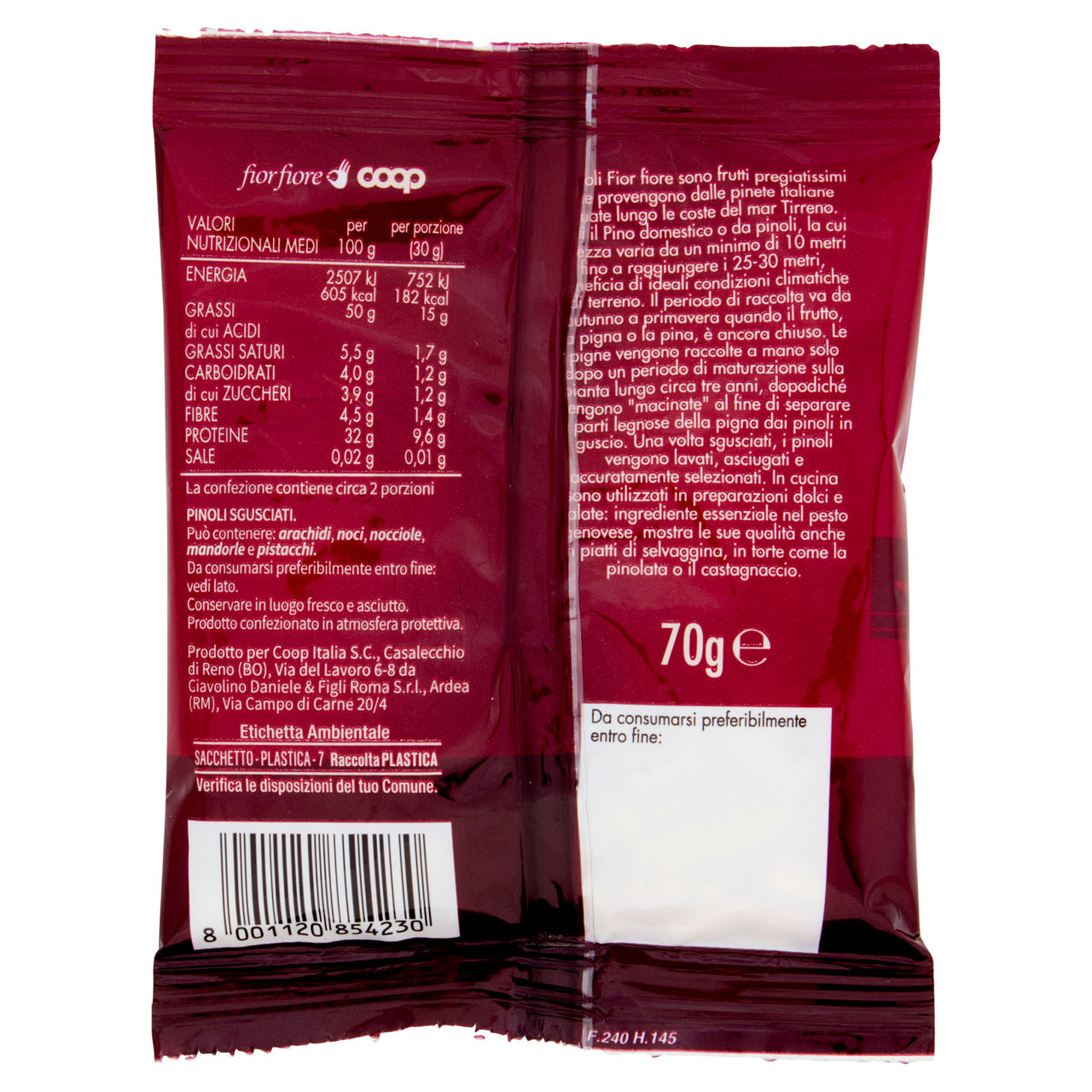 Pinoli del Tirreno sgusciati 70 gr - Immagine 21