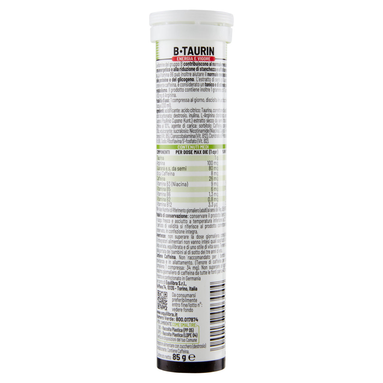 Integratore alimentare B-taurin 20 compresse effervescenti - Immagine 41