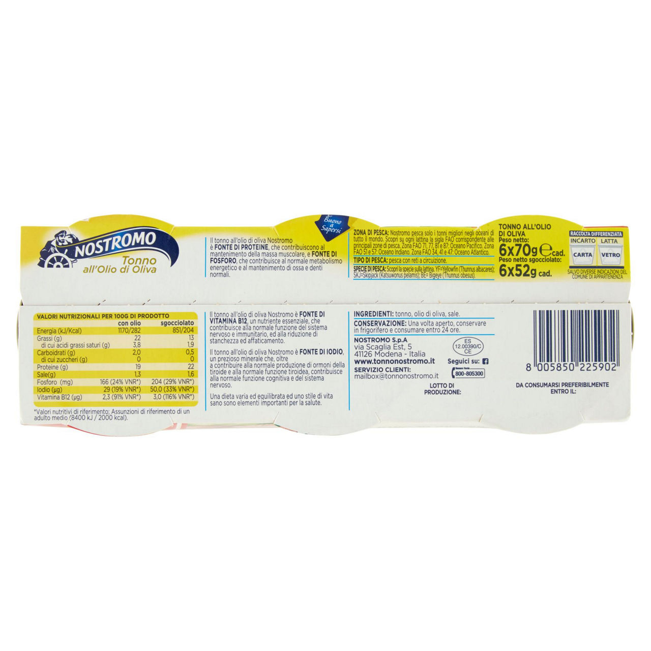 Tonno in olio di oliva 6 pz da 70 gr - Immagine 11